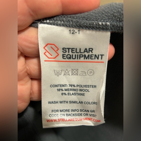 Stellar Guide Merino Mid Hood Hoodie Gray , Large - Picture 13 of 13